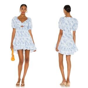 Cinq a Sept Kayla Dress Periwinkle Floral